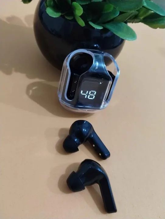 Air31 Fone Gamer Bluetooth 5.3/Case em cristal/Cancelamento Ruído/Visor LCd - Foto 4