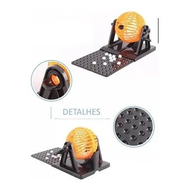 jogo de bingo c cartela e bolas redstar elj02002 22x11cm