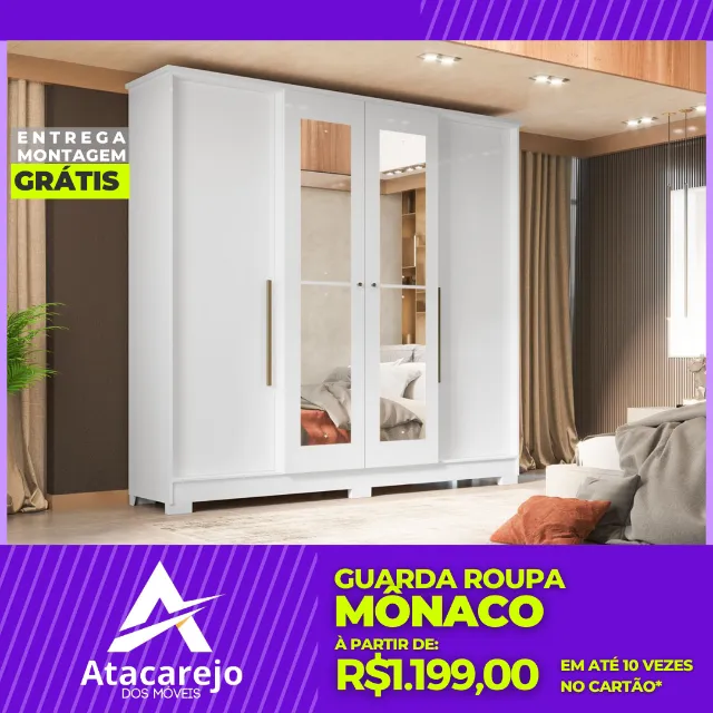 Guarda Roupa Casal Entrega e Montagem Gratis 