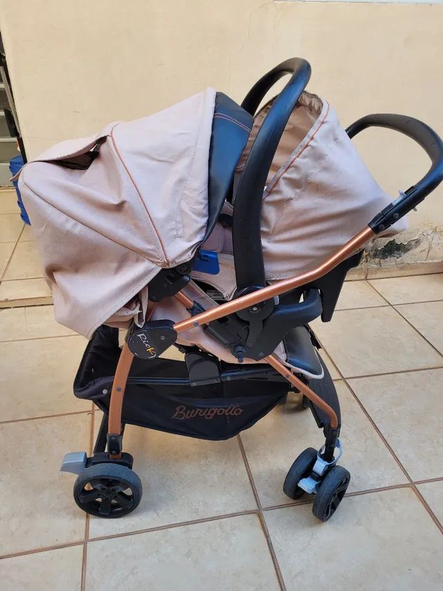 Conjunto Carrinho + Bebê Conforto Rio K Travel System Burigotto