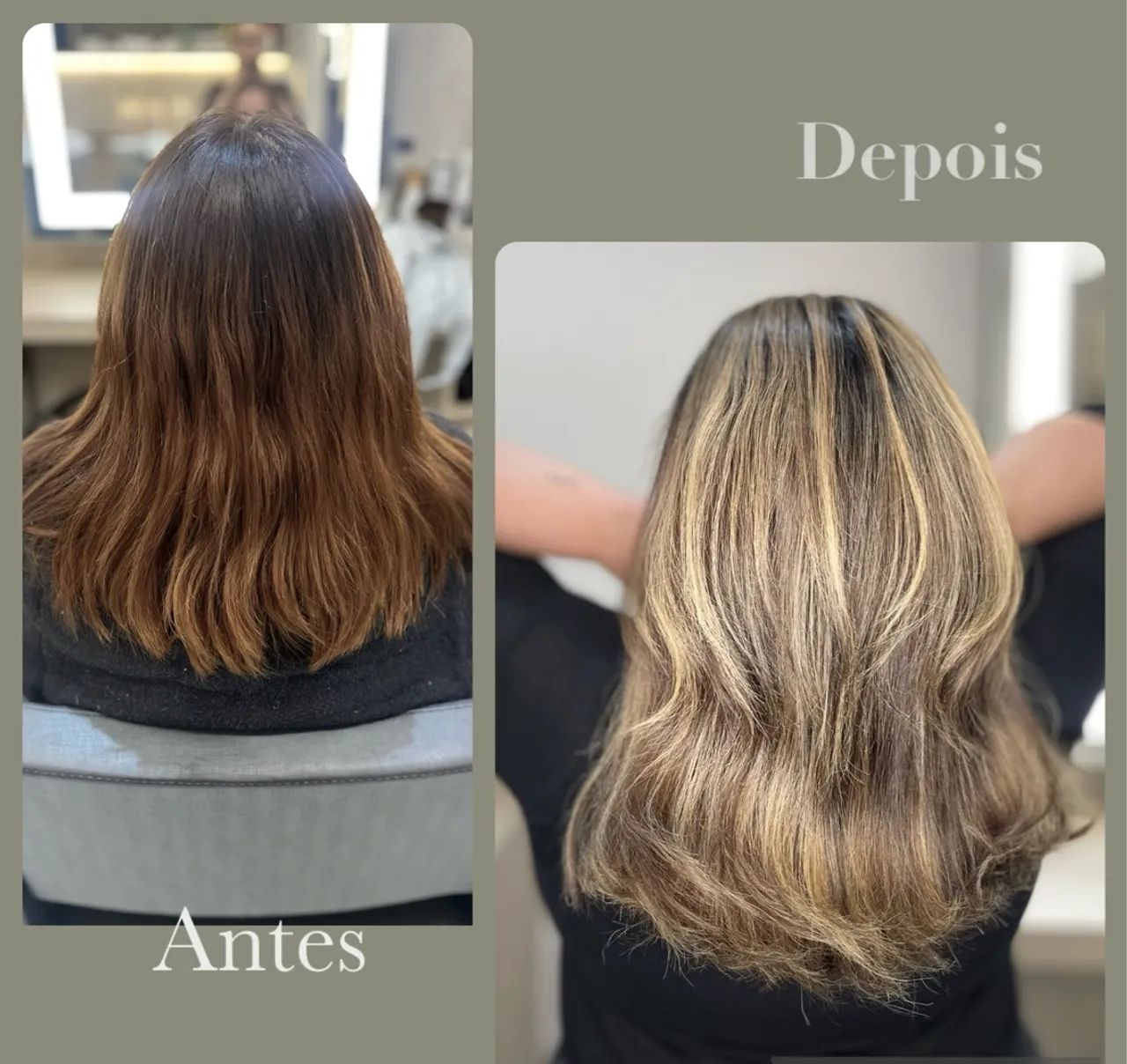 Mechas loiras, morena iluminadas e correção de cor. - Foto 4
