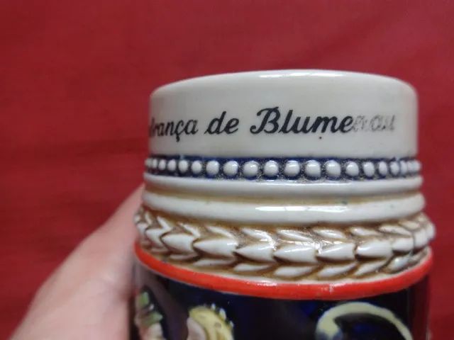 Caneco de chopp Anos 70 Jaeger Pintada a Mão - Foto 3