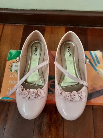 Sapato menina rosa