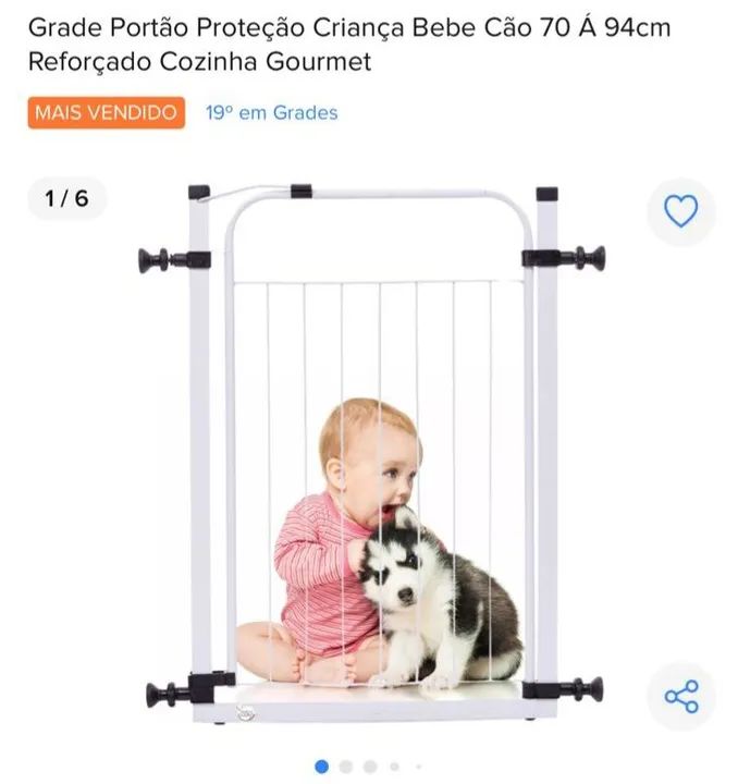 Portão grade de proteção porta 60cm - Foto 2