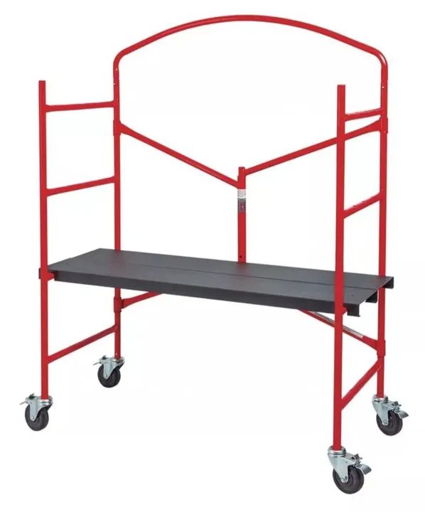 Andaimes portátil dobrável com rodinhas fácil de transportar 