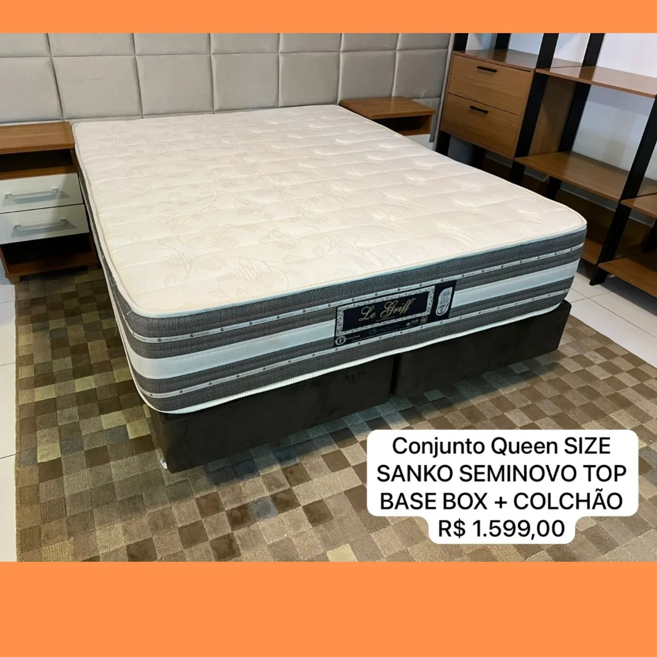 Cama Box Queen Size Sanko - Enttegamos