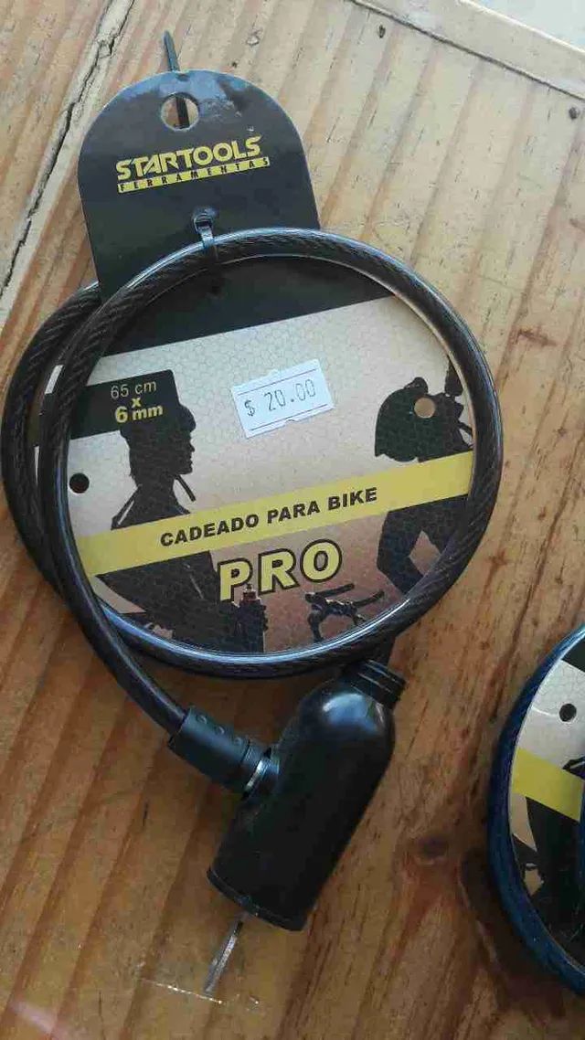 Cadeado com 2 Chaves para bike pro 65CM X 6MM  STARTOOLS e MONALIZA