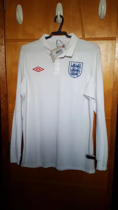 (PROMOÇÃO NO COMBO) (Nova) Camisa Inglaterra Retrô (Manga comprida)