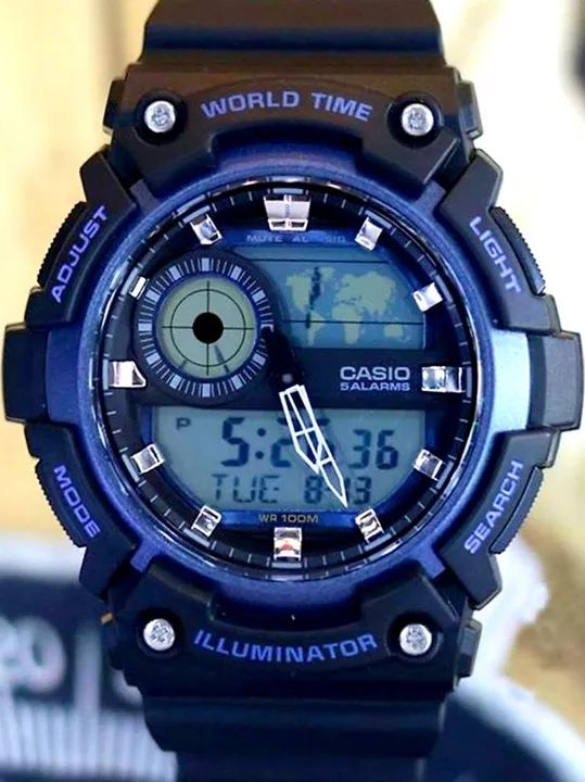 Relógio CASIO Masculino AEQ-200W-2AVDF - Foto 2