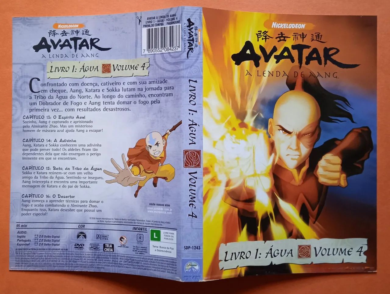Dvd Avatar: A Lenda de Aang - Livro 1: Água - Volume 4 - Hobbies e