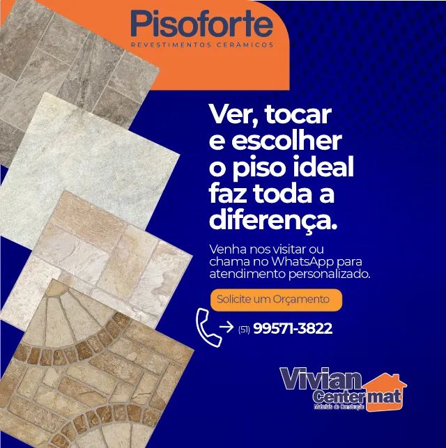 Piso cerâmico Pompeia Marrom 50 x 50 - Pisoforte  - Foto 2