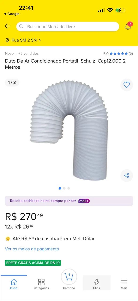 Duto para ar condicionado 
