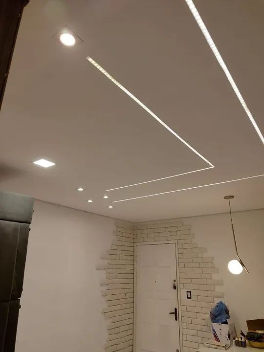 Rebaixamento de teto + brinde instalação elétrica das leds - Foto 3