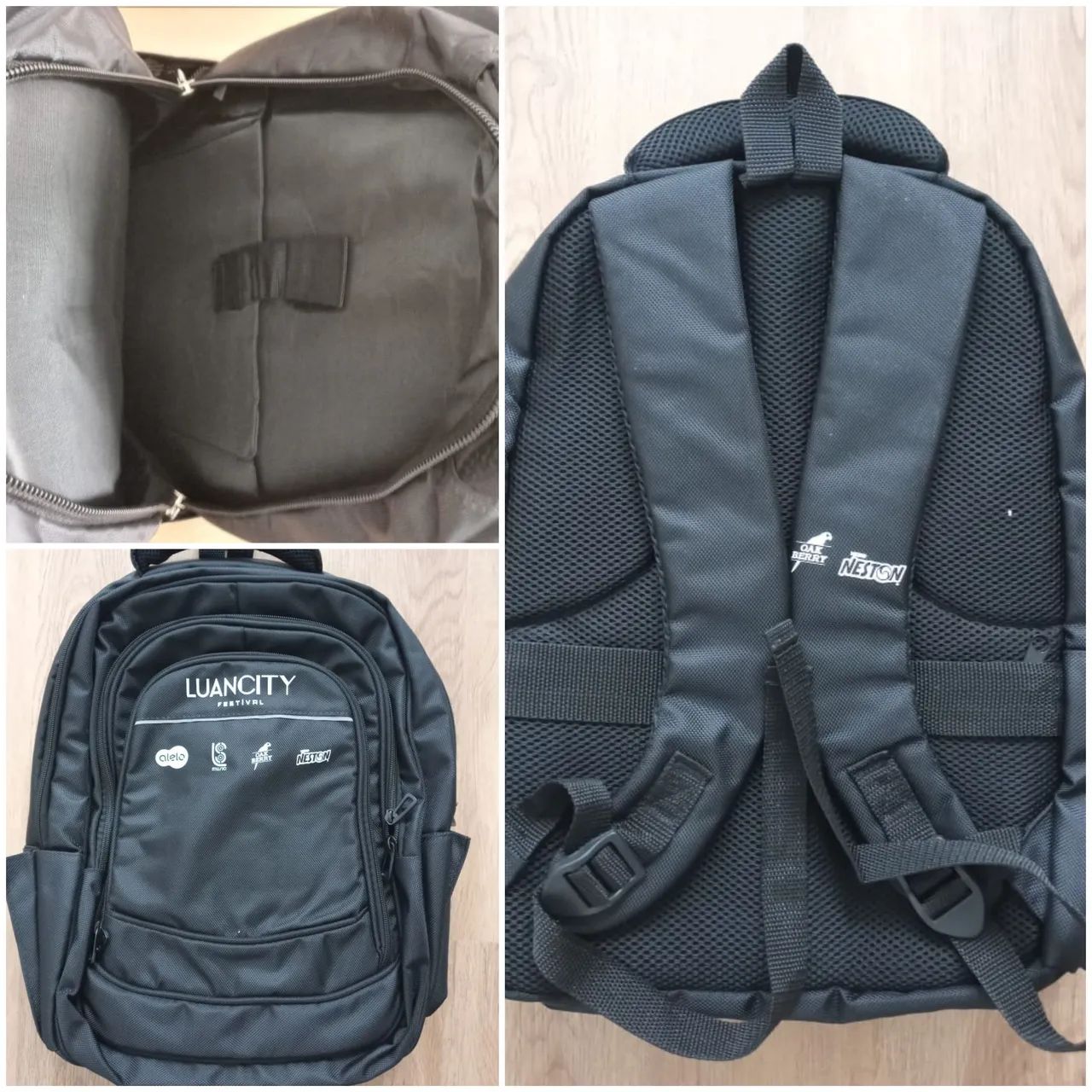 Mochila Preta Luancity - Nova