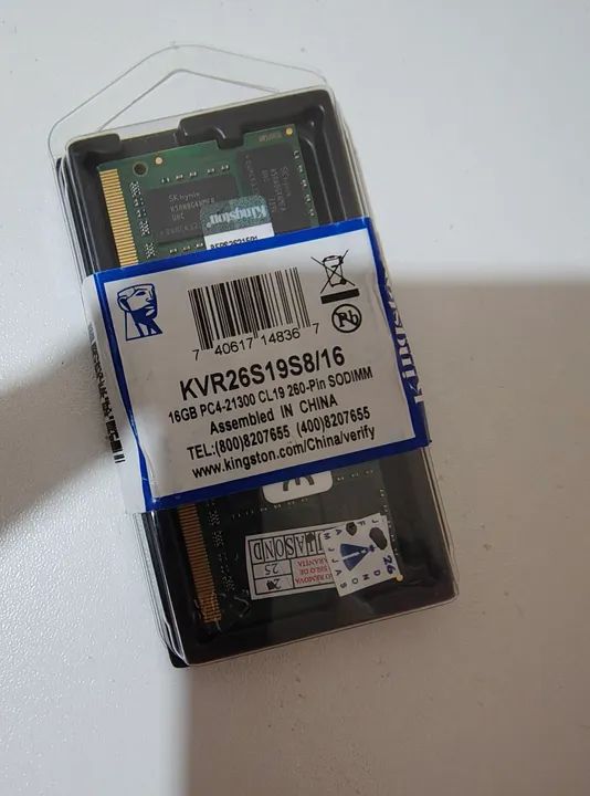 Memória RAM Kingston 16GB DDR4 2666MHz Notebook  - Foto 2