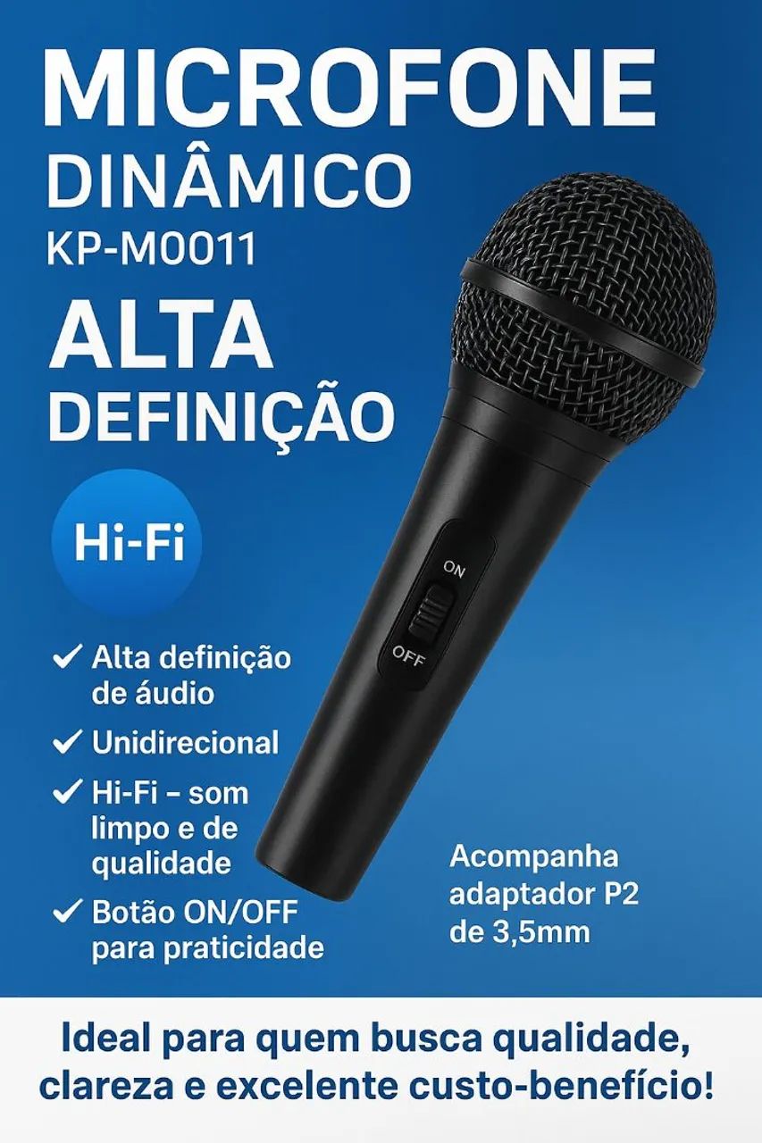 Microfone com fio