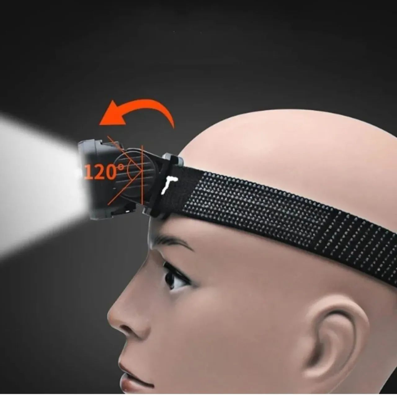 Lanterna de cabeça BomVink 8 LEDs - Ideal para camping e esportes! - Foto 5