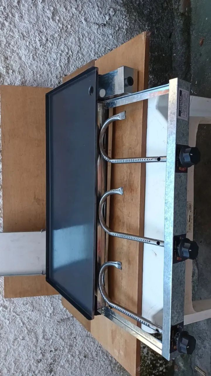 Chapa de Churrasco para restaurantes ou lanchonetes para hambúrguer 50×90