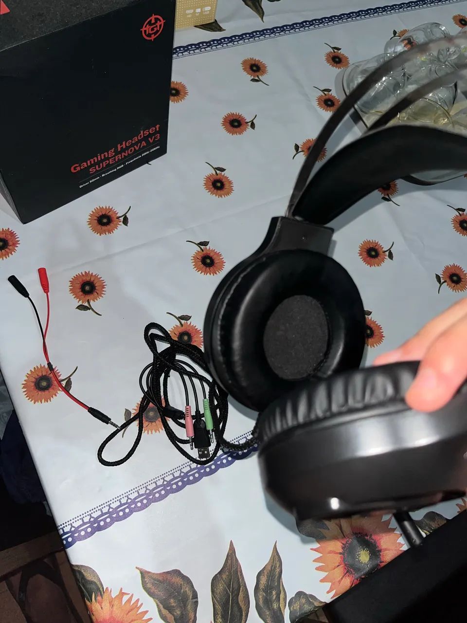 Headset Gamer SUPERNOVA V3 - Áudio Imersivo, Microfone Profissional e Conexão Total!