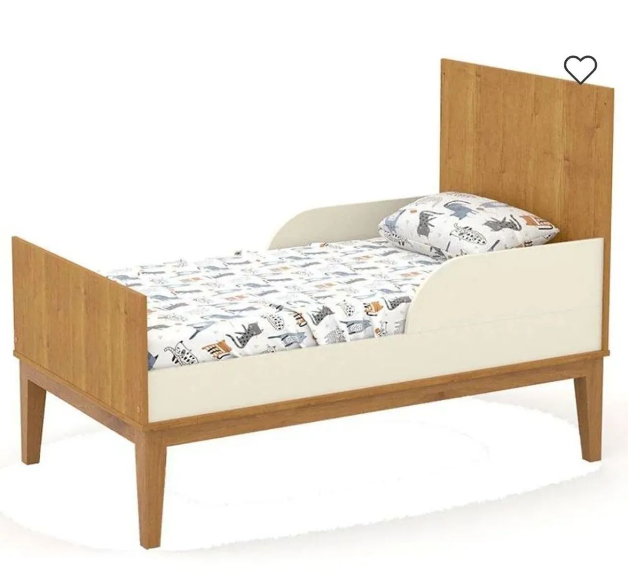 Berço Mini Cama Madeira+Off White  - Foto 2