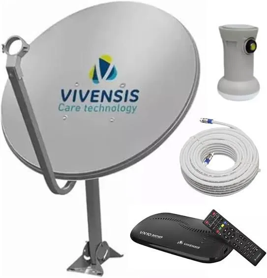 Kit Antena Parabólica Vivensis Completo