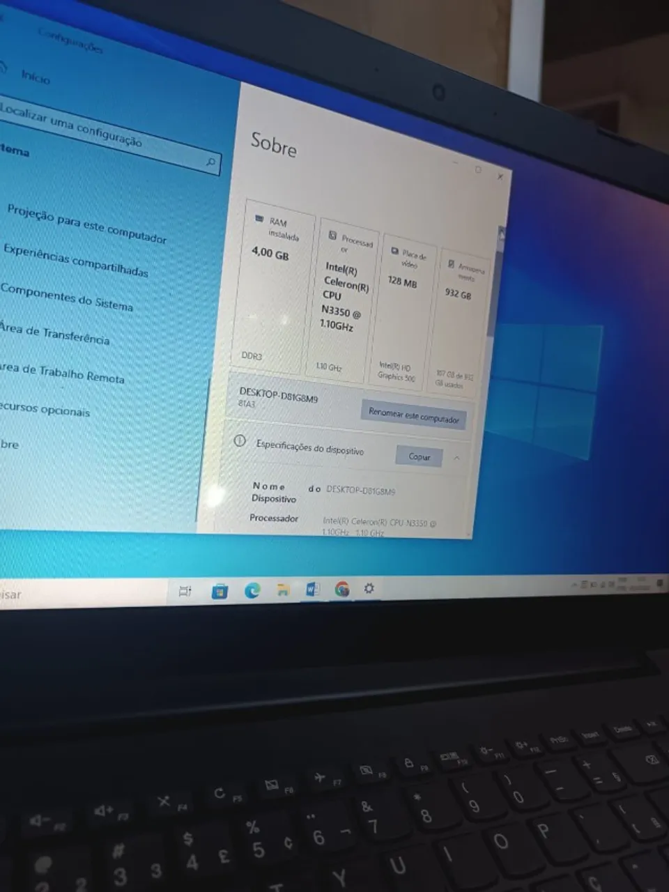 Notebook Lenovo