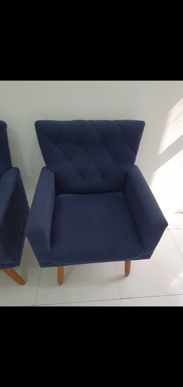 2 Poltronas azuis  - Foto 2