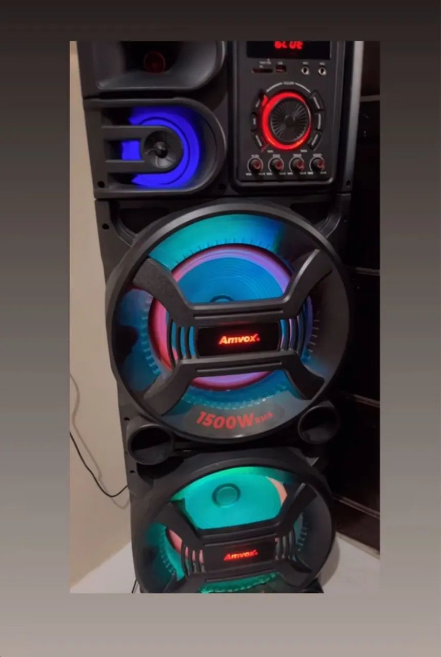Caixa de Som Bluetooth Amvox 1500W - Foto 2