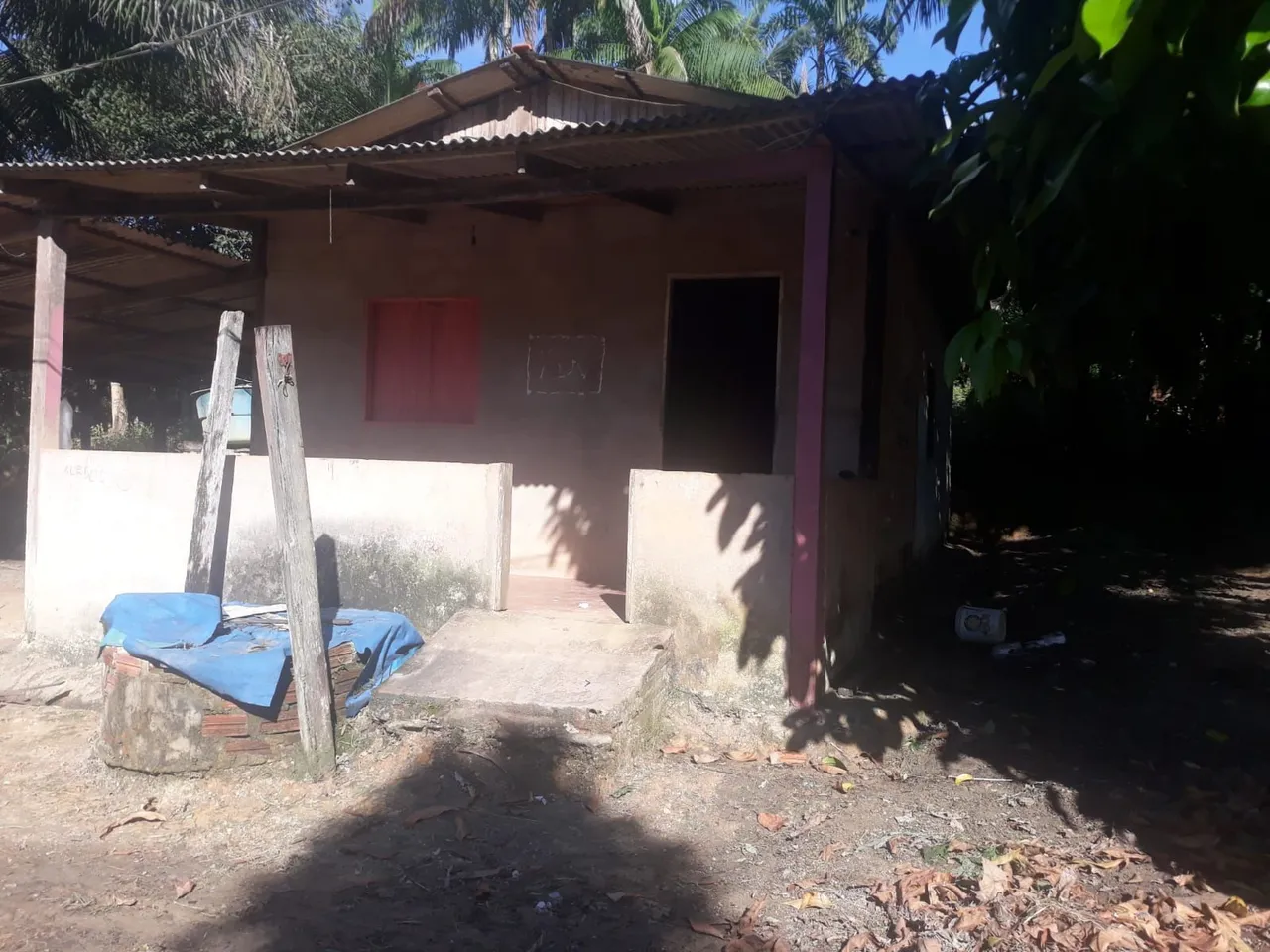 Casa. Com um quarto forrado