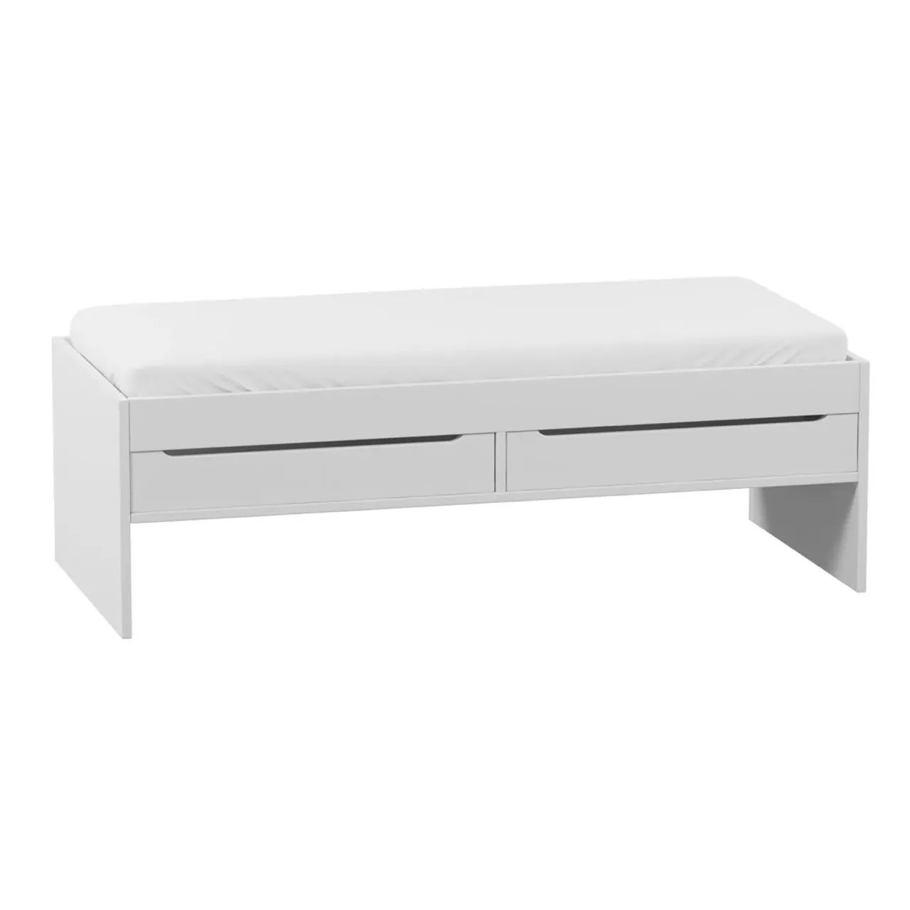 Cama Box Solteiro com 2 Gavetas e Cama Auxiliar - Tok Stok - Foto 3
