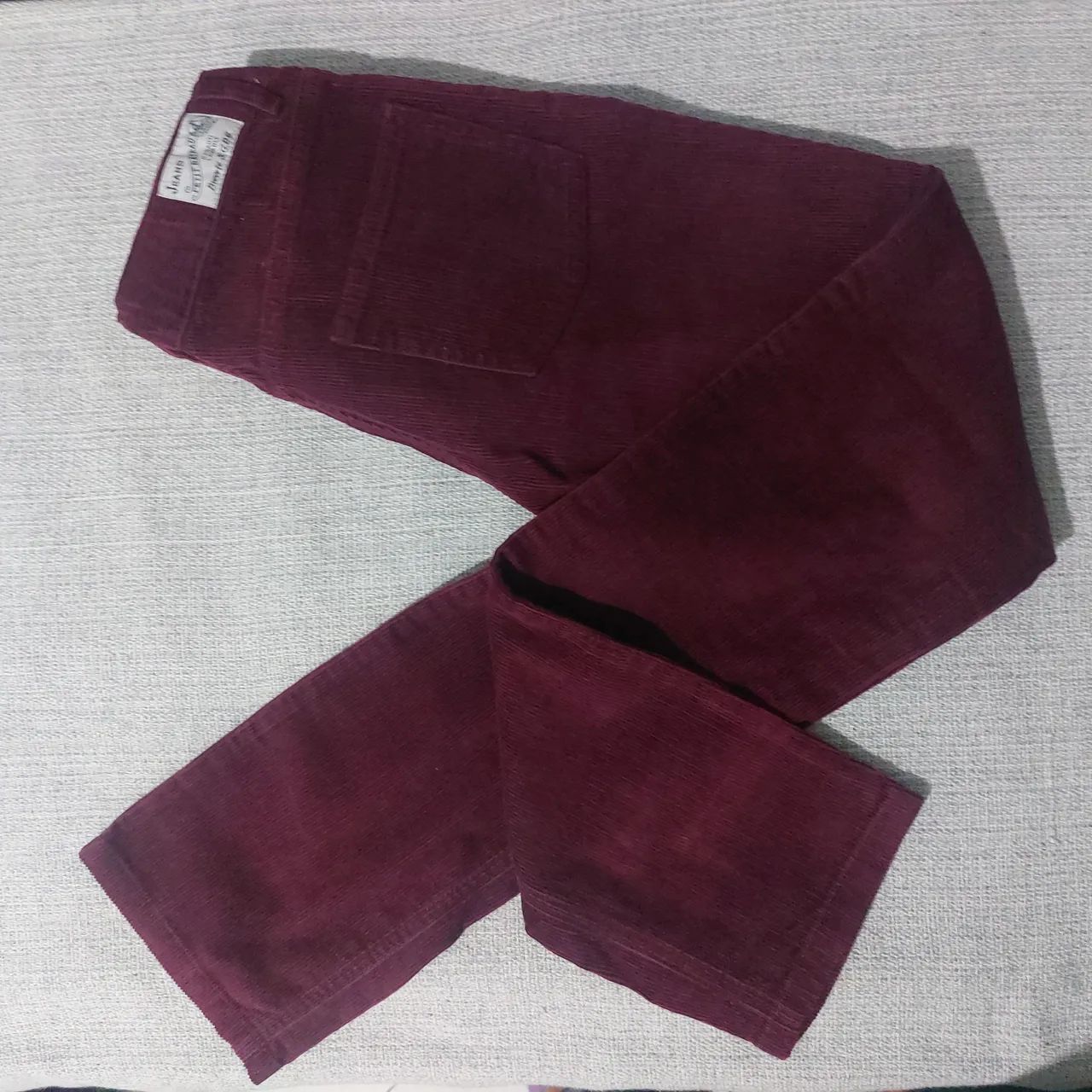  Petit Bateau calça veludo vinho-12 anos - Foto 4