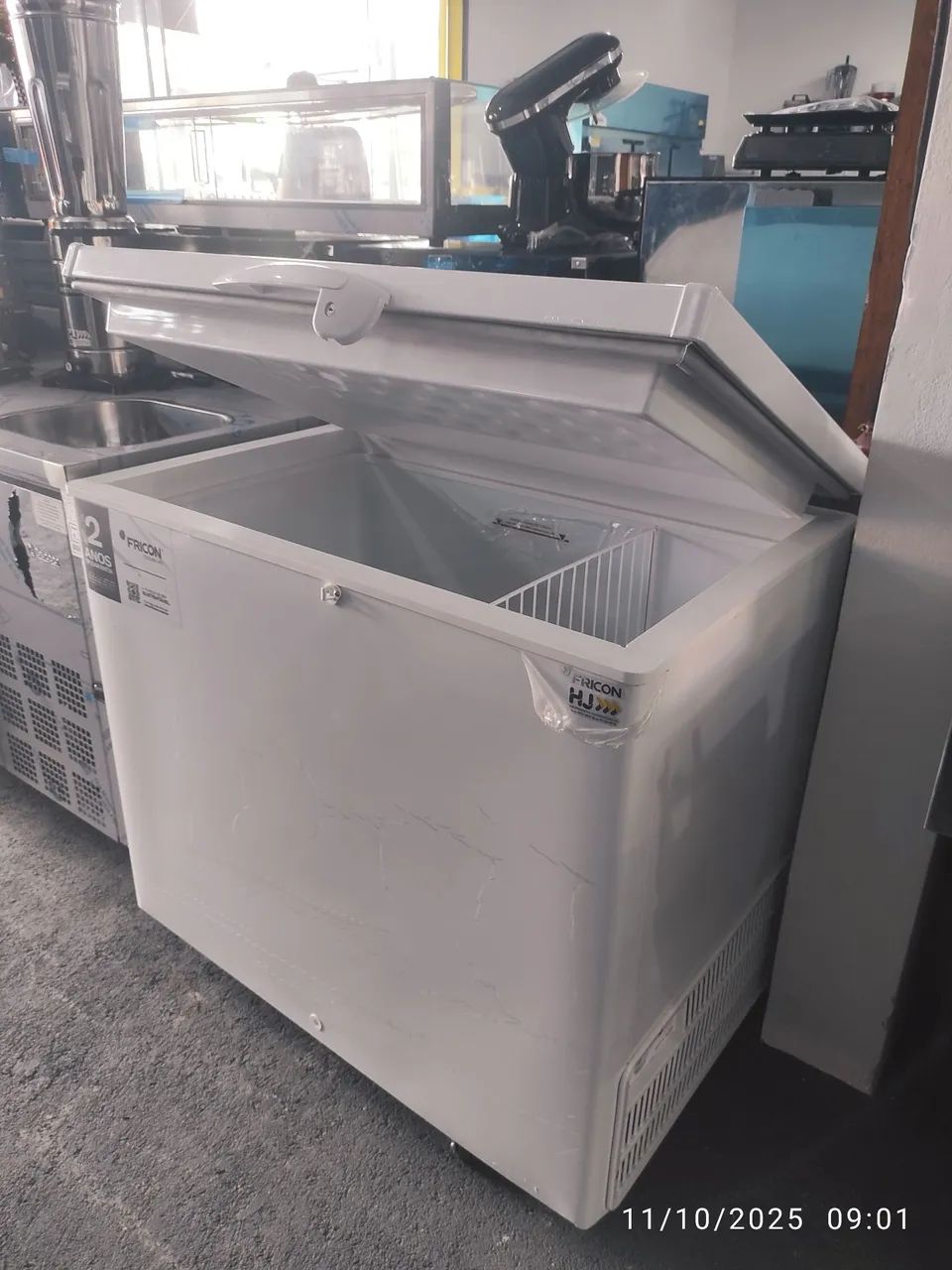 Bh freezer horizontal tampa cega novo 