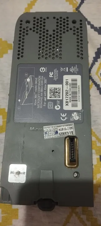 HD Xbox 360 fat 60gb original - carcaça danificada