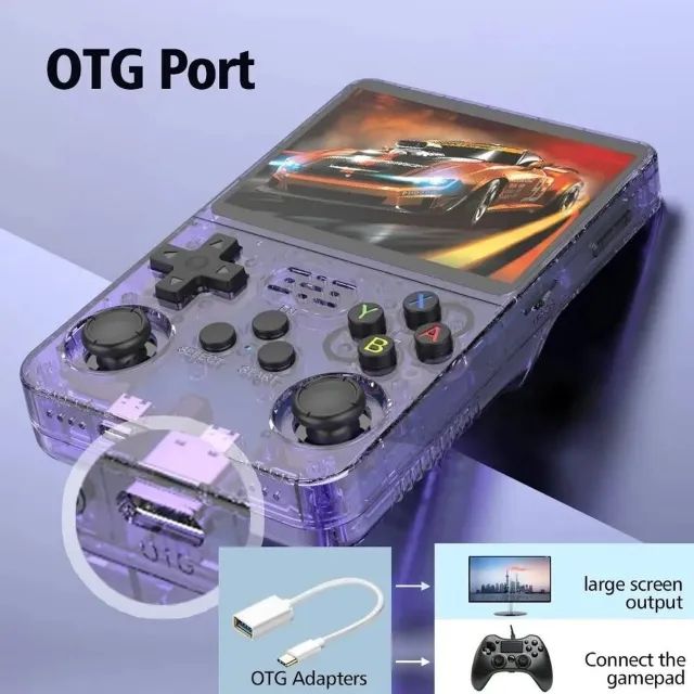 Portable Retro Video Game Console IPS Screen +10000 Games Black64313241953409123