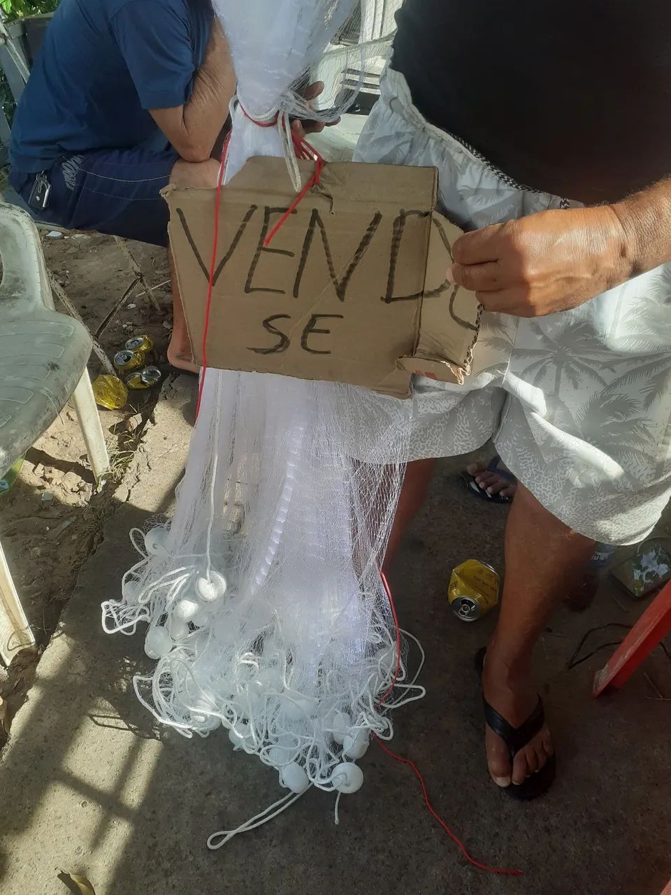 Vendo rede de pescar nova