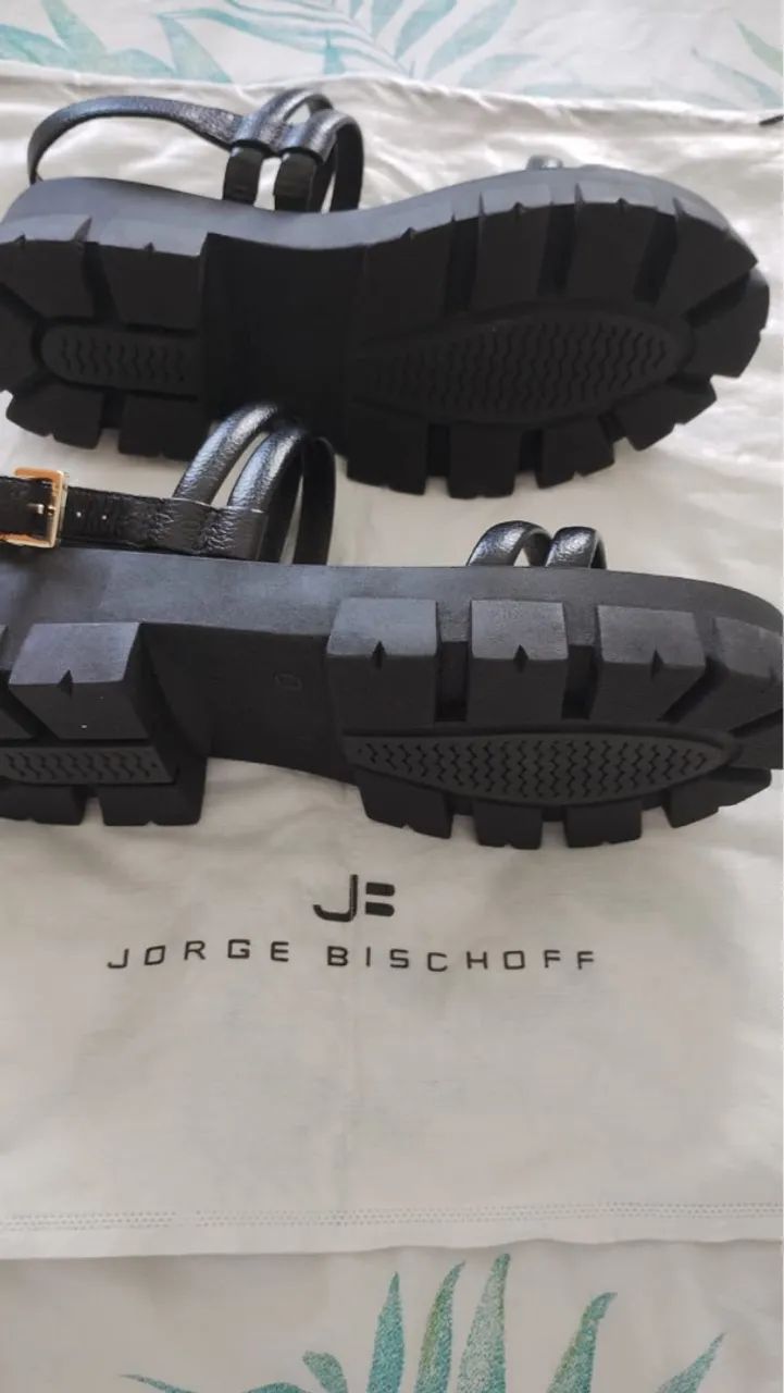 Sandálias Jorge Bischoff Preta  - Foto 4