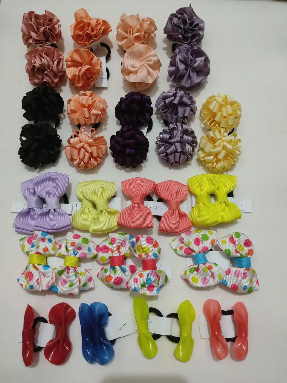 LOTE COMLote - 119 Laços de Cabelo para bebês e crianças 