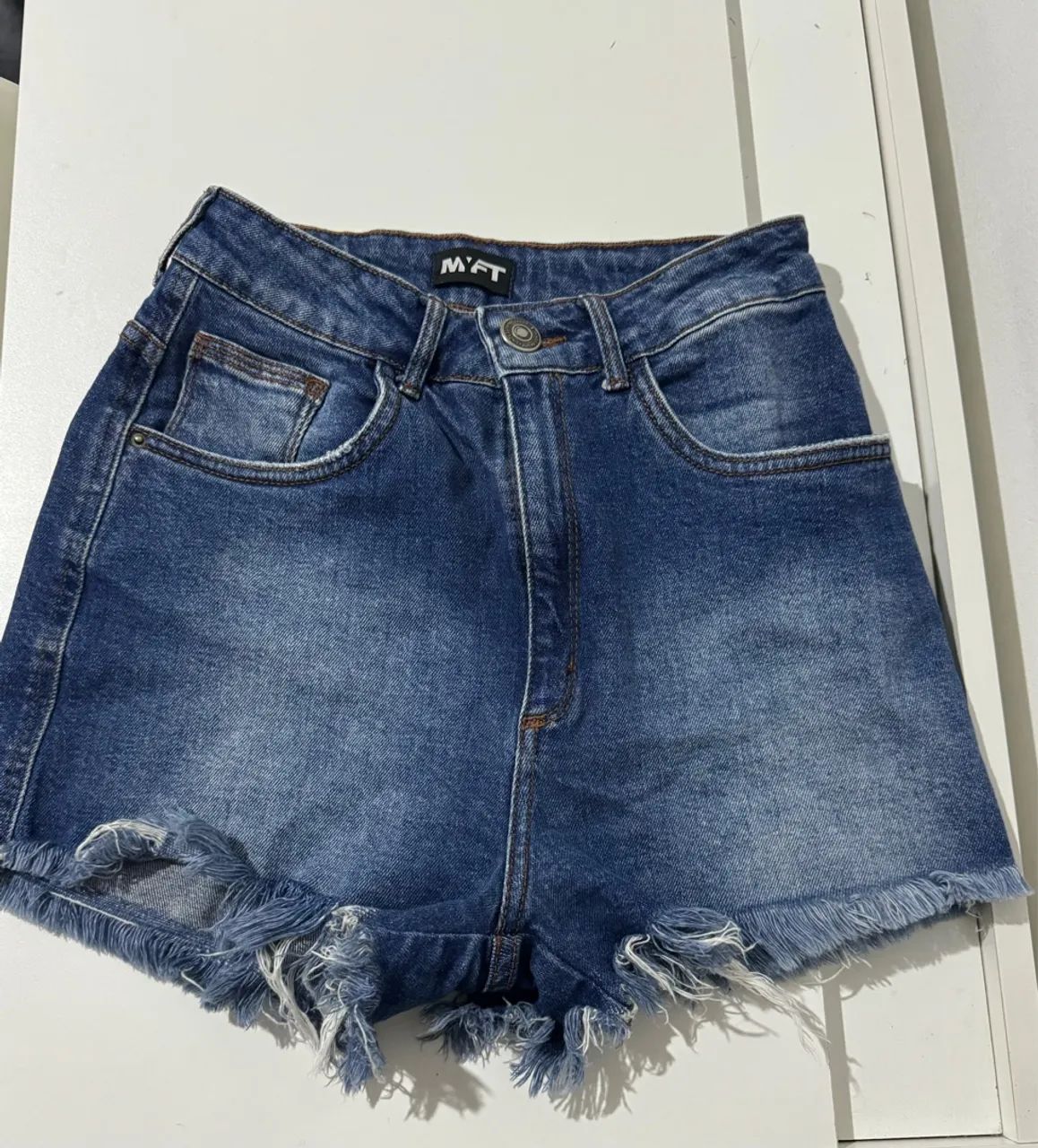 Short jeans feminino MY BASIC DENIM
