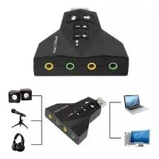 Adaptador USB de Áudio 7.1 Canais Knup HS-166 - Foto 2