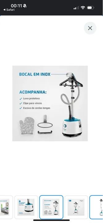 Passadeira a Vapor Portátil Mondial Vip Care - Foto 6