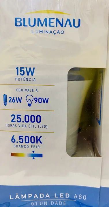 Lâmpada LED A60 15W Blumenau - Branco Frio - 6500K - Foto 2