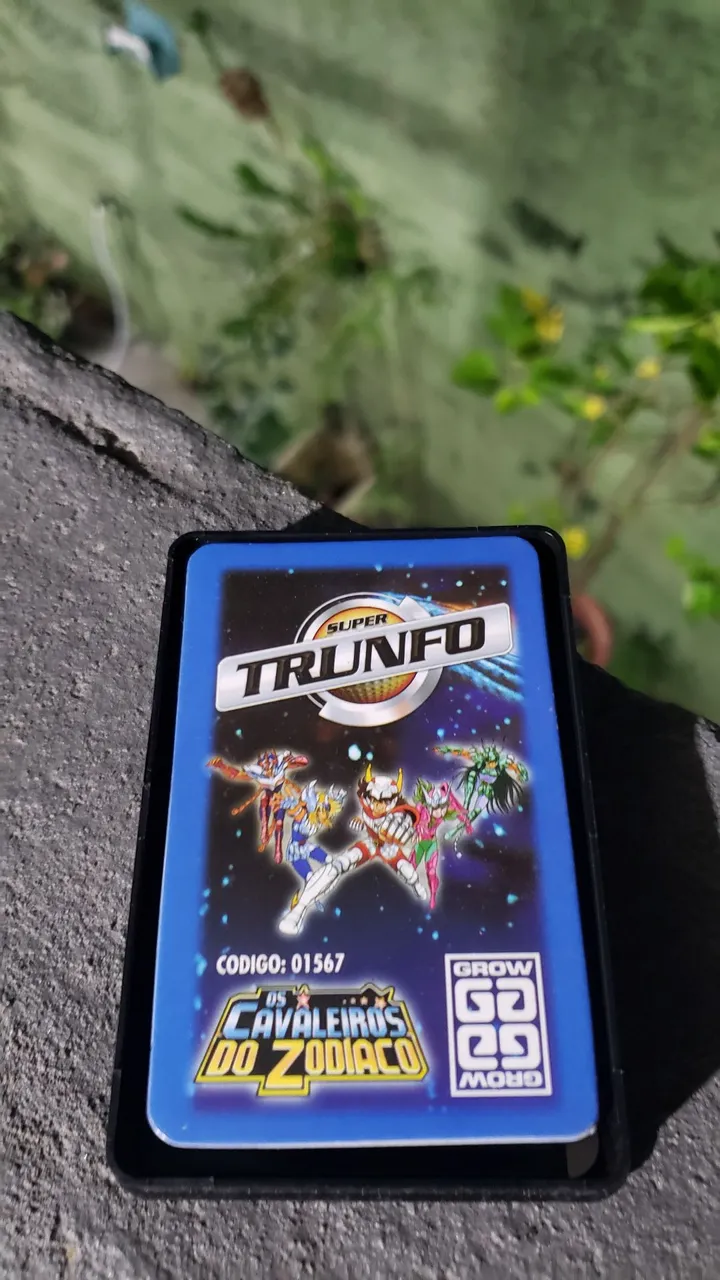 Carta Super Trunfo Os Cavaleiros do Zodíaco