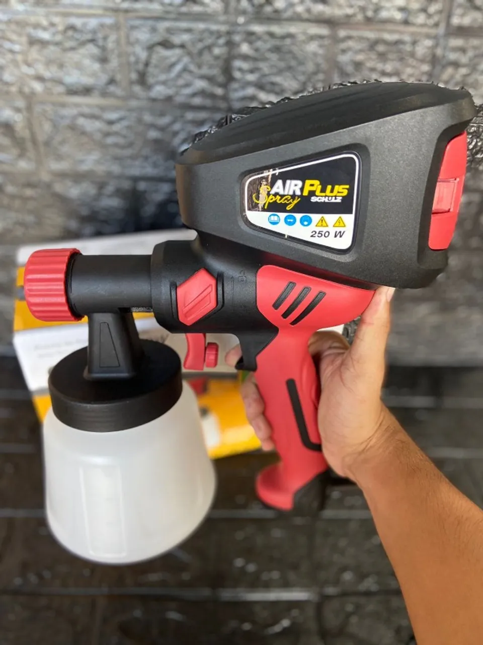 Pistola De Pintura Pulverizadora Schulz 1l 250w 2,5mm 250w