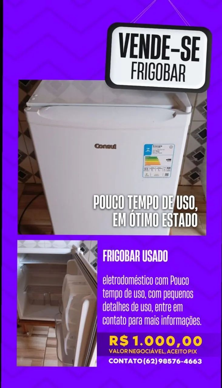 Frigobar Consul - Pouco Tempo de Uso
