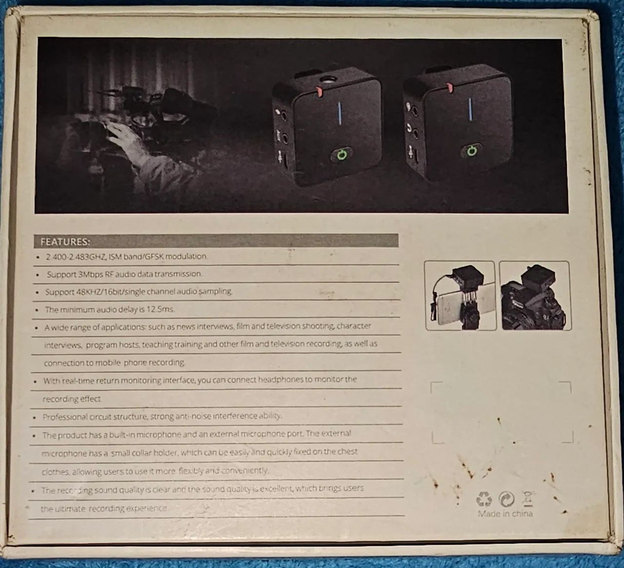 Microfone Sem Fio para Celular - Gravação de Áudio de Alta Qualidade marca Andoer - Foto 3
