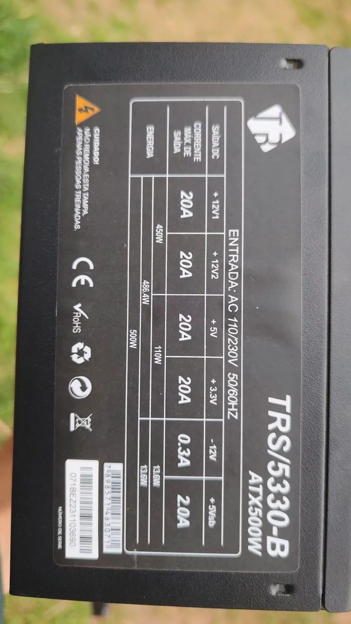 Fonte 500w Tronos, ATX, Bivolt - Foto 2