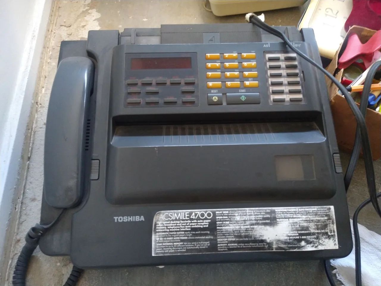 Fax Toshiba 4700 (antiguidades)