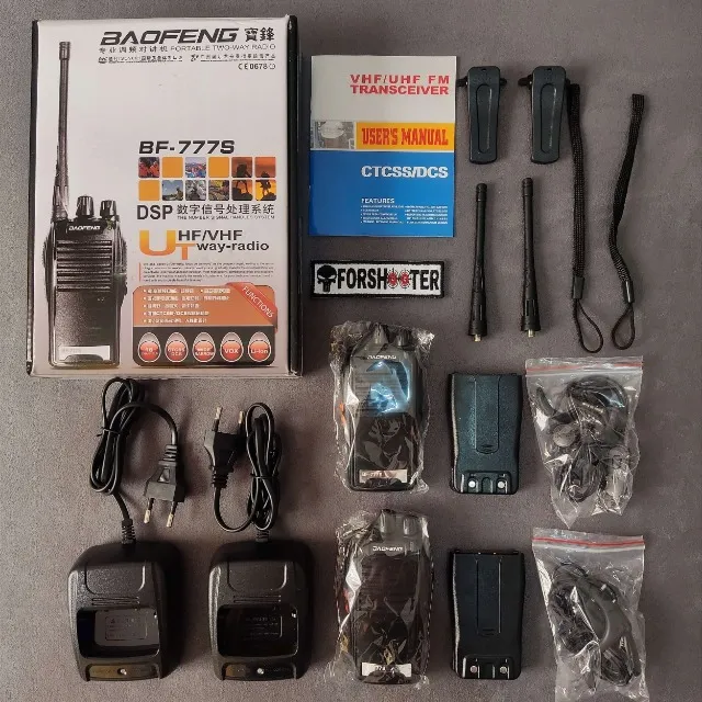 RÁDIO COMUNICADOR BAOFENG BF-777S - KIT COM 2 UNIDADES