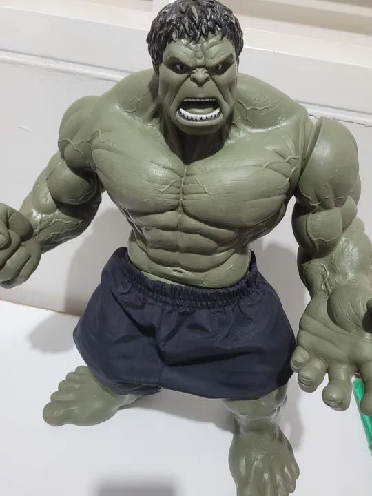 Boneco hulk Vingadores Marvel 50cm Articulado  - Foto 3