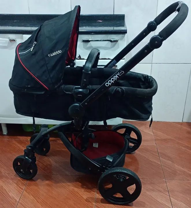Carrinho de Bebê completo c/bebe conforto modelo 3 em1 KIDDO  - Foto 3
